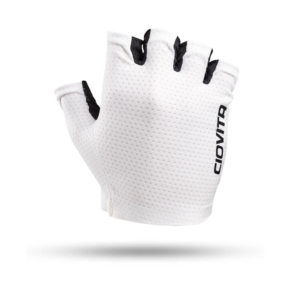 Race Mesh Short Finger Glove White