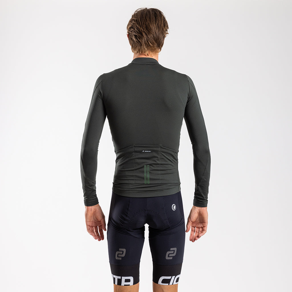 Men's Long Sleeve Thermal Jersey (Pine)