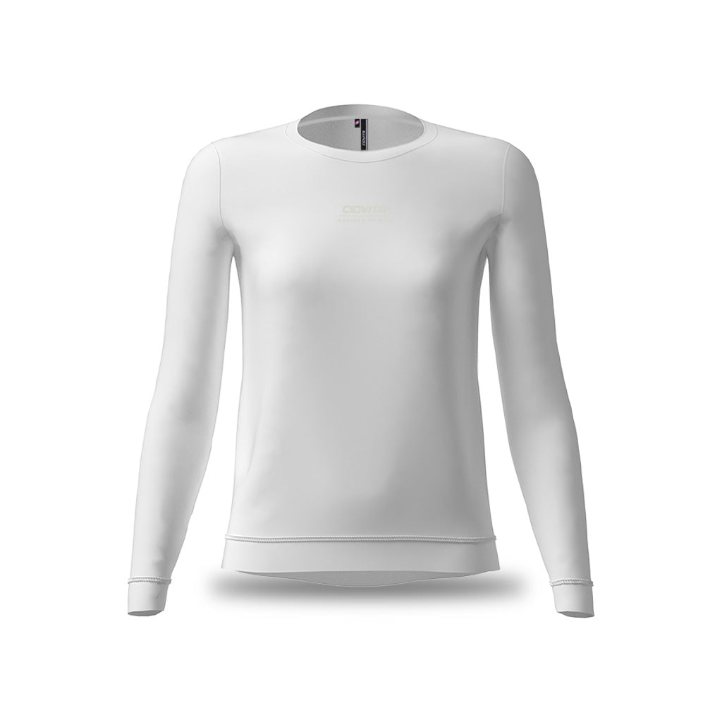 Women's Core Casual Long Sleeve T Shirt (White)