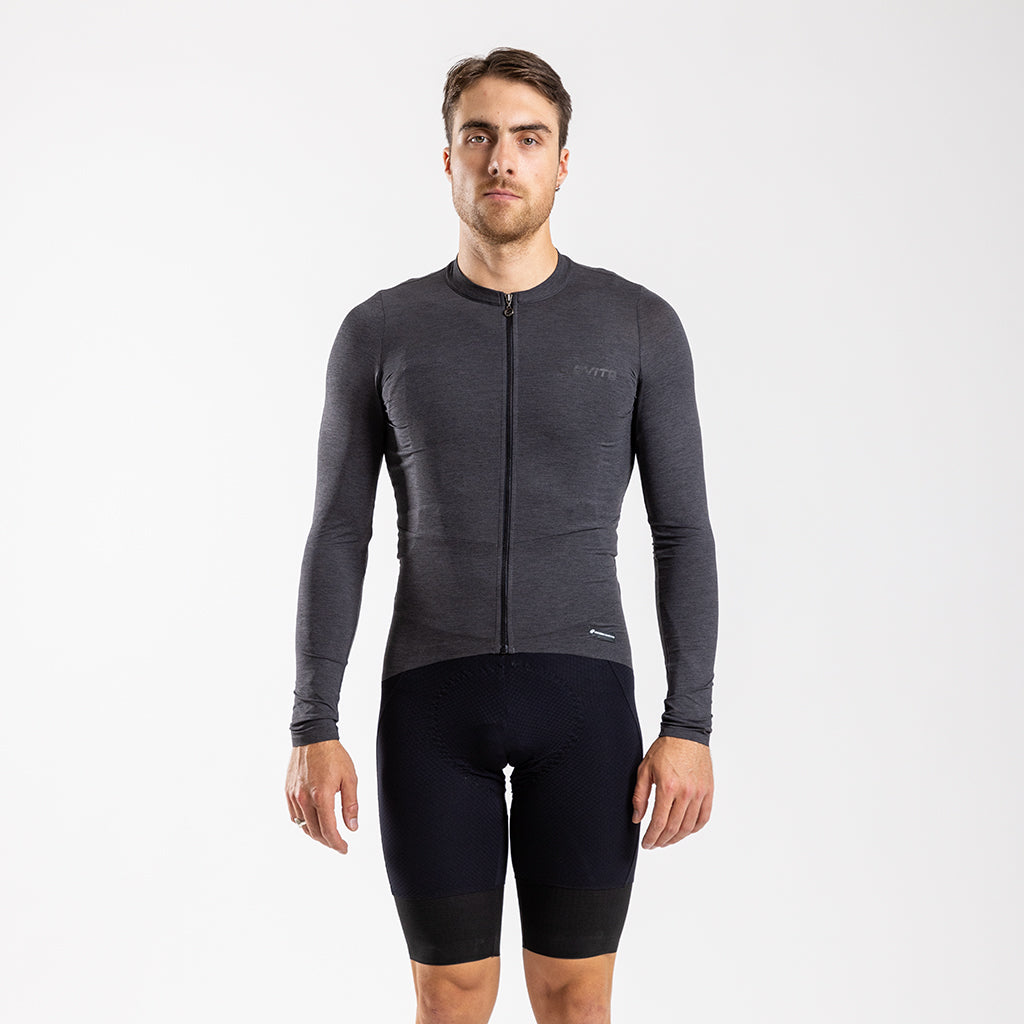Men's Librio Long Sleeve Race Fit Jersey (Charcoal)
