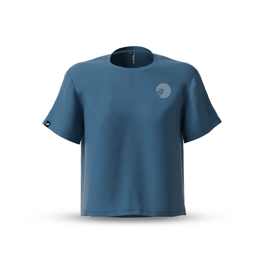 Women's Boxy Casual T Shirt (Elemental Blue)