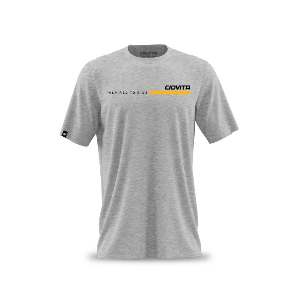 Men's Logo T Shirt (Grey Mélange) – CIOVITA