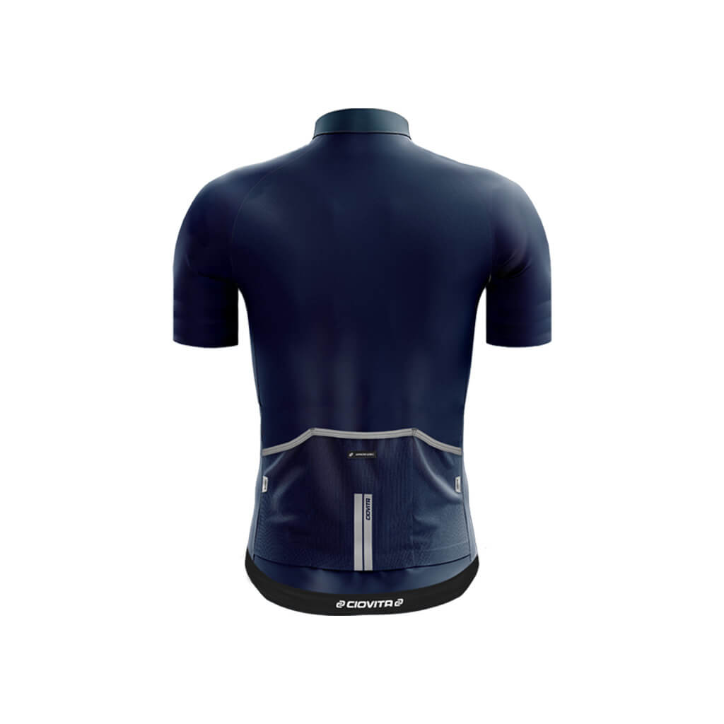 Men&#39;s Faro Race Fit Jersey (Navy - Silver Reflective)