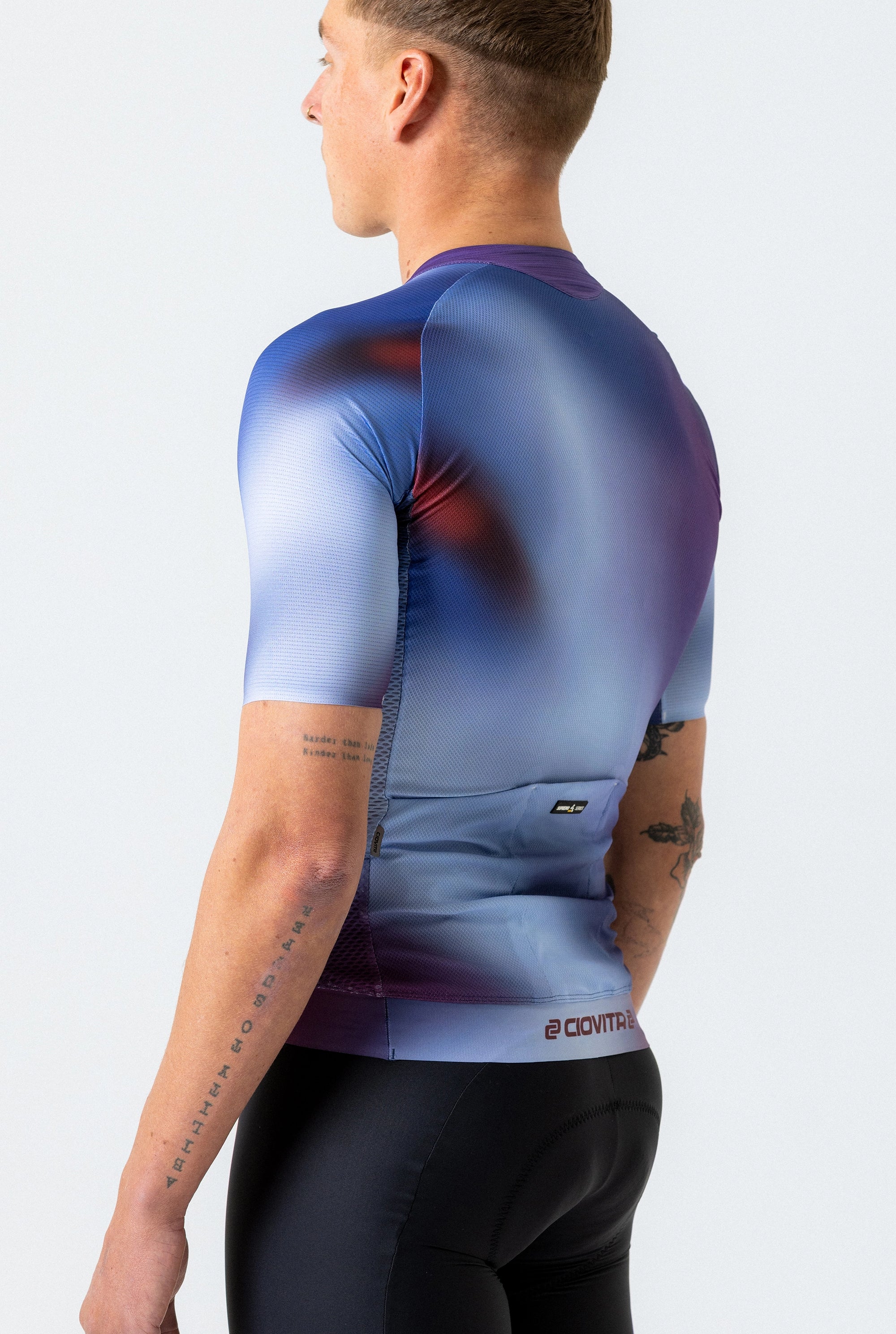 Men's Supremo Race Fit Jersey (Blue Aeris)