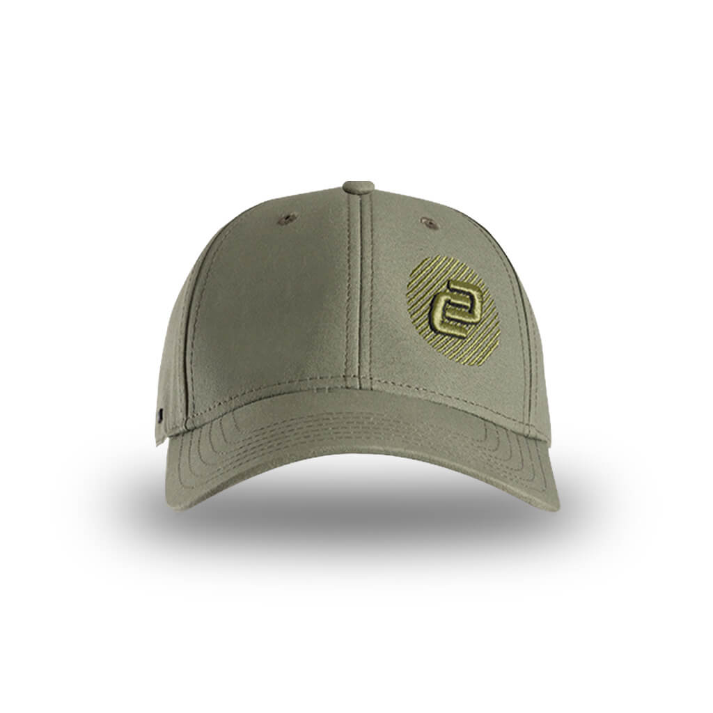 Recycled Curved Peak Snapback Cap (Olive)