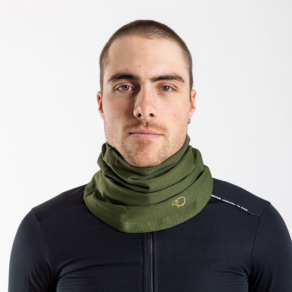 Merino Winter Weight Collar VitaTube (Olive)