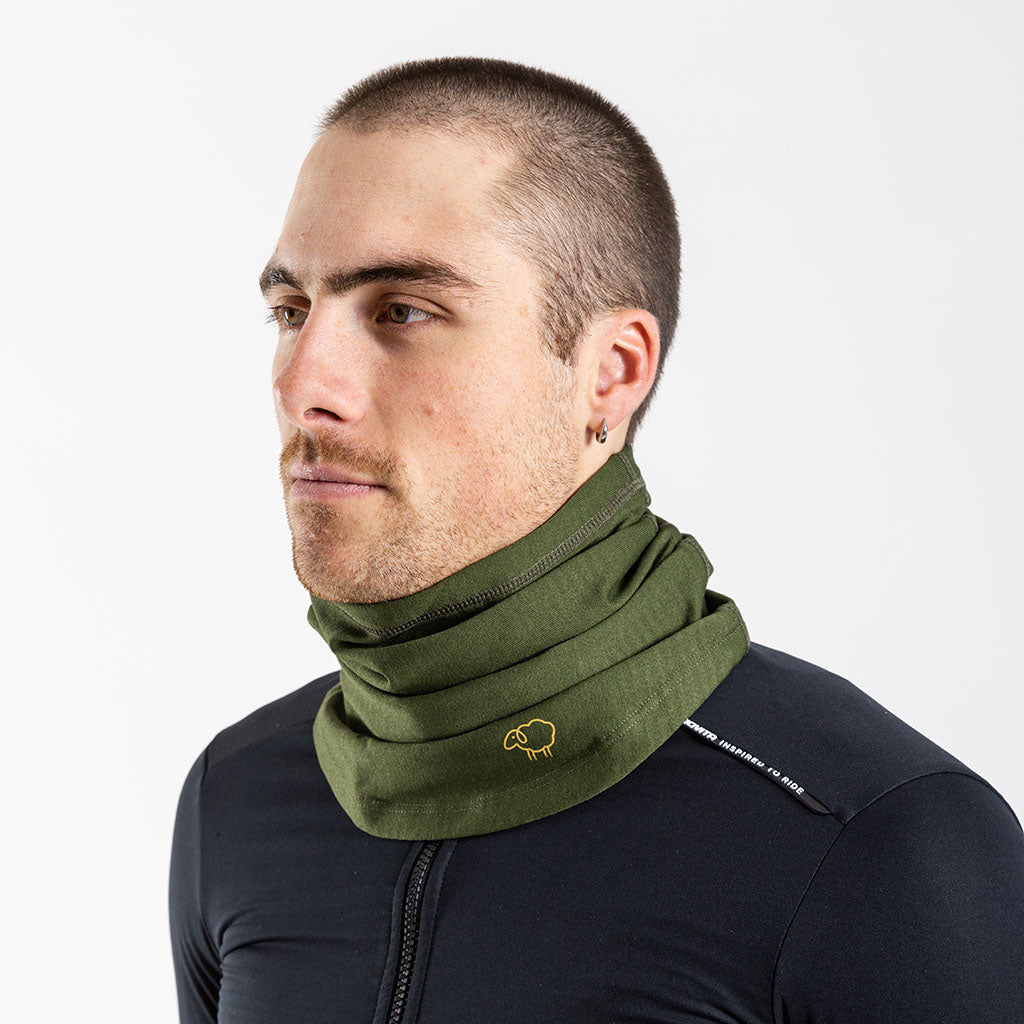Merino Winter Weight Collar VitaTube (Olive)