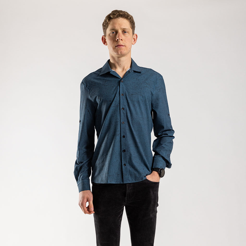 Men's Long Sleeve Adventure Shirt (Sea Melange)