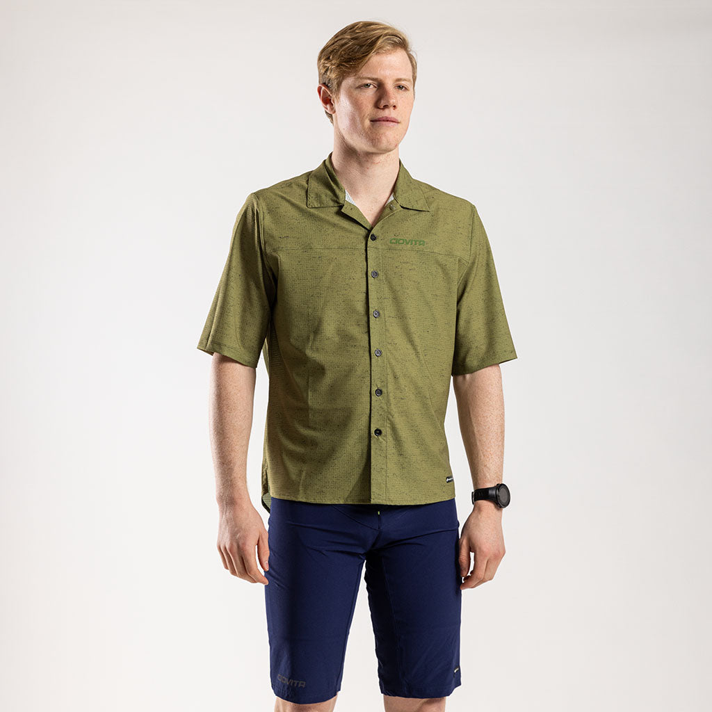 Men's Short Sleeve Adventure Shirt (Olive Melange)