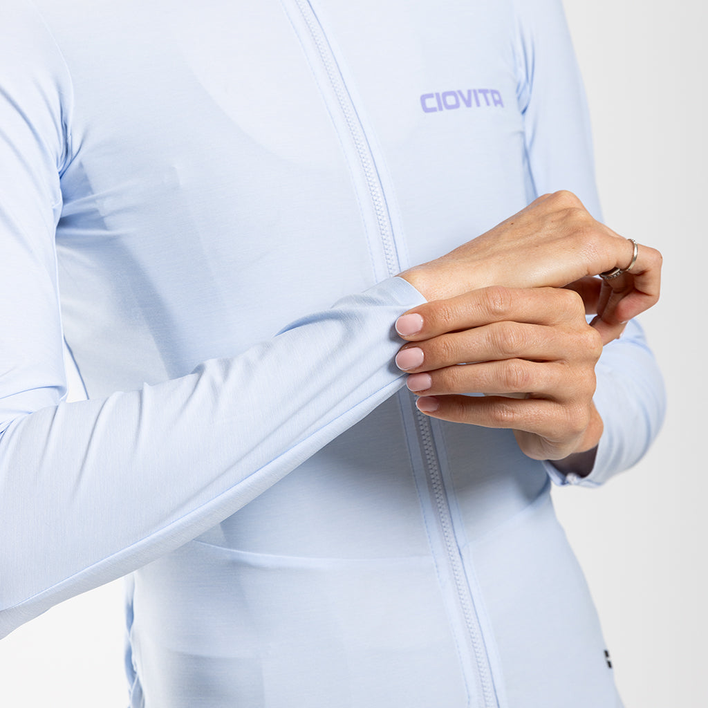 Women's Librio Long Sleeve Race Fit Jersey (Ice)