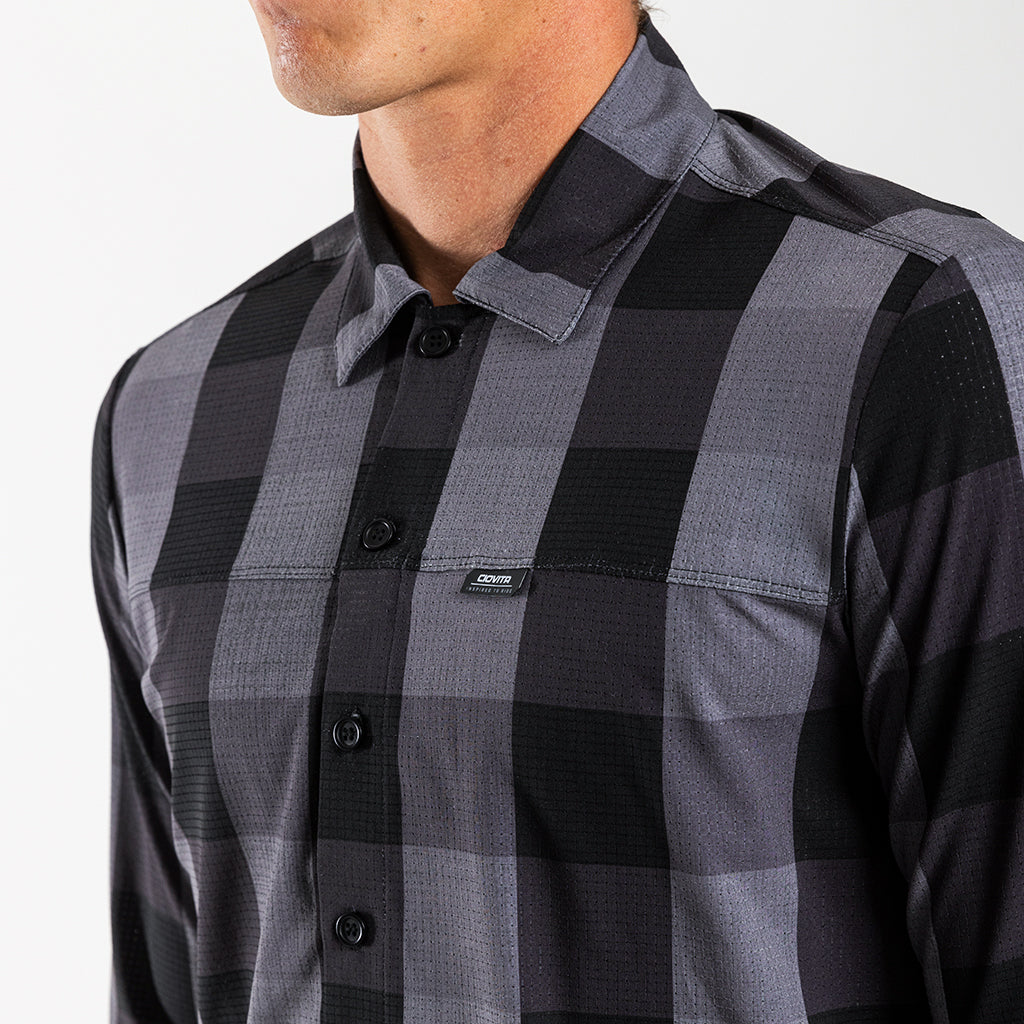Men's Long Sleeve Adventure Shirt (Grey)