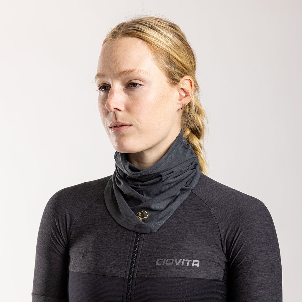Merino Midweight Collar VitaTube (Charcoal)
