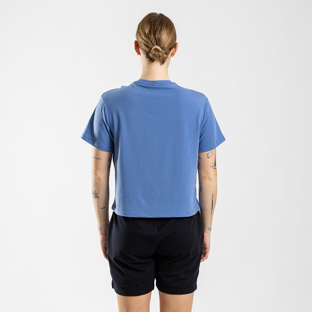 Women's Boxy Casual T Shirt (Elemental Blue)