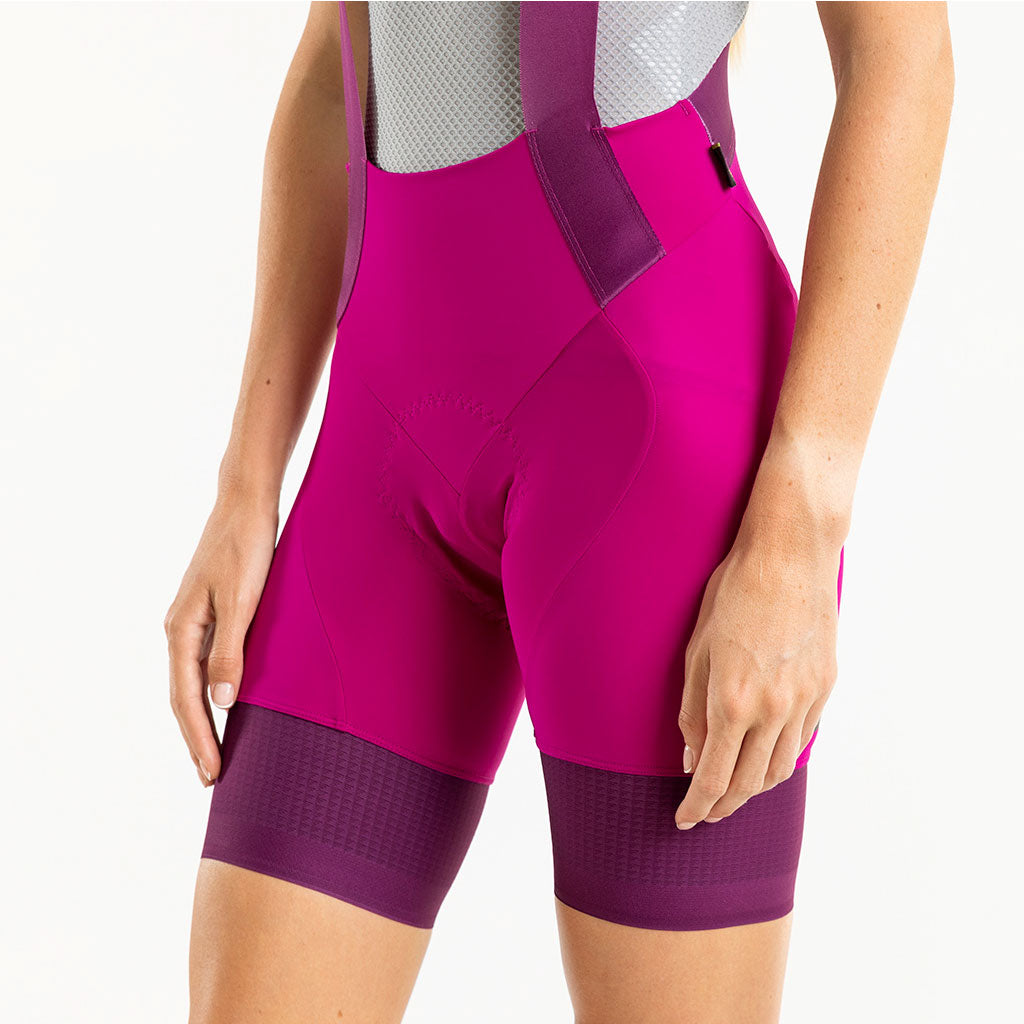 Women's Supremo Bib Shorts (Magenta)