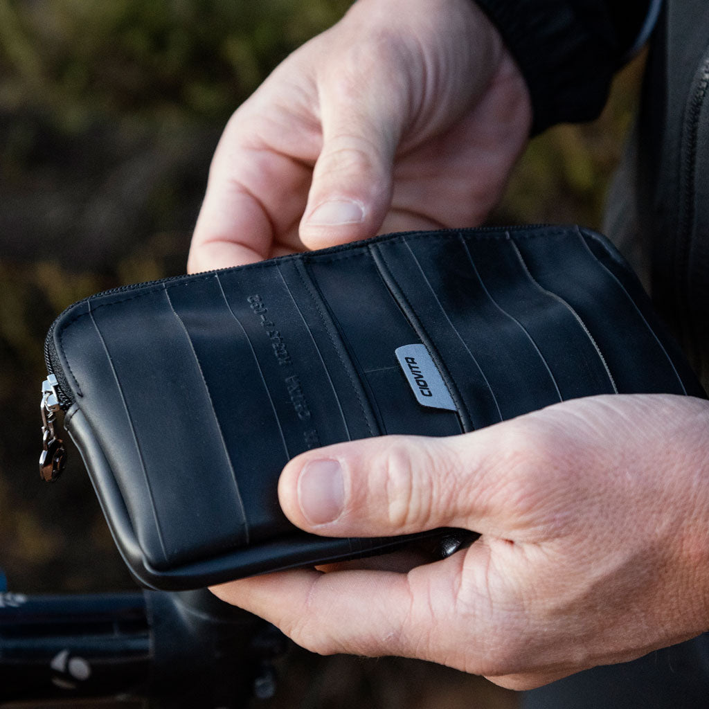 recycled bicycle inner tube pocket companion