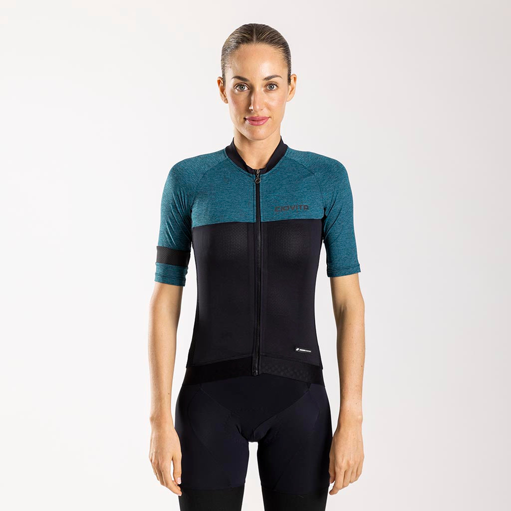 Women's Opera Race Fit Jersey (Aqua)
