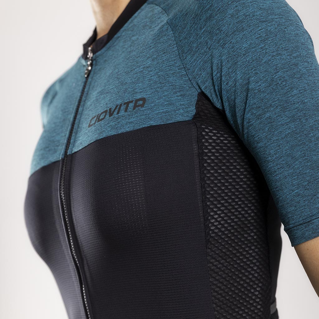 Women's Opera Race Fit Jersey (Aqua)