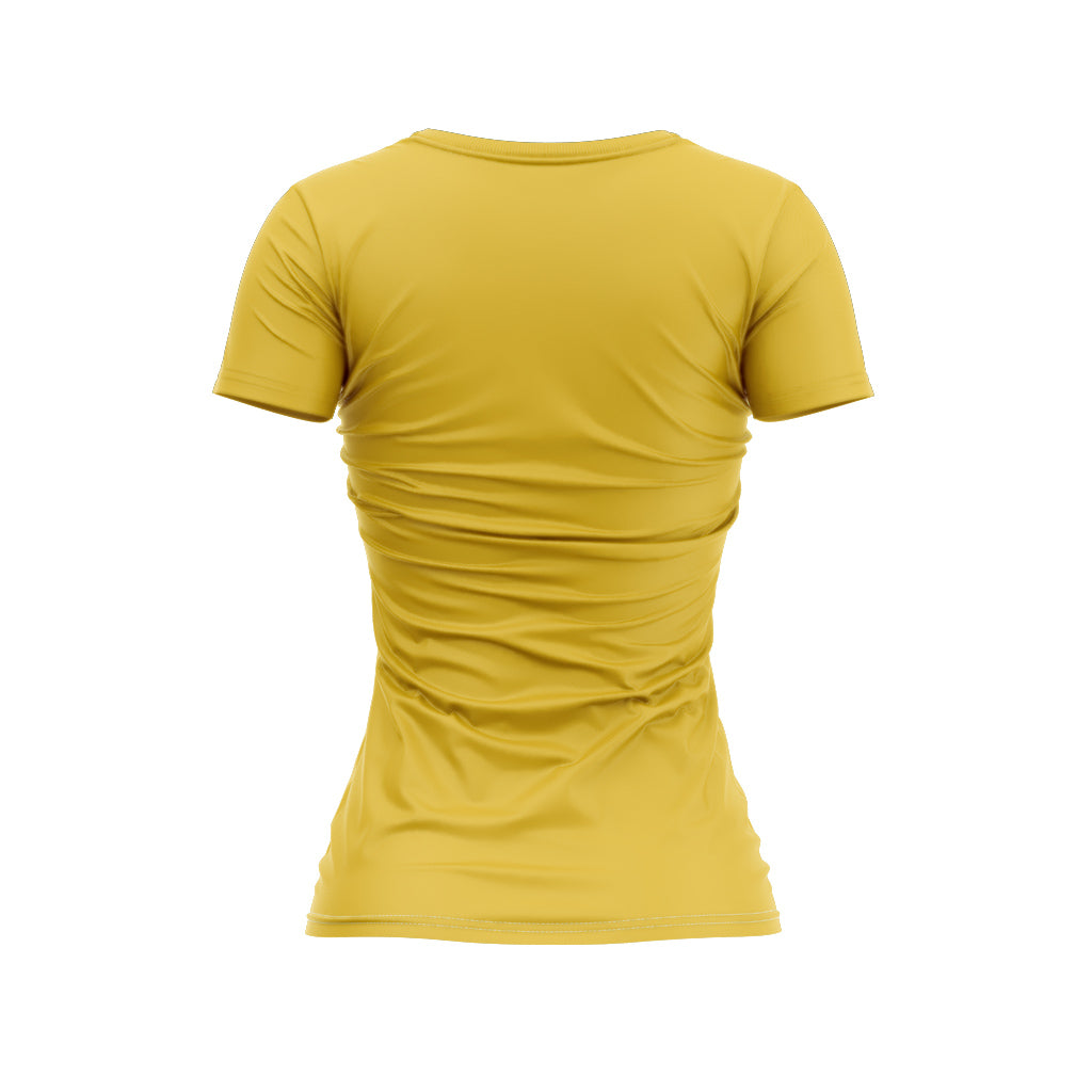 Women's Doppio Recycled T Shirt (Mustard)