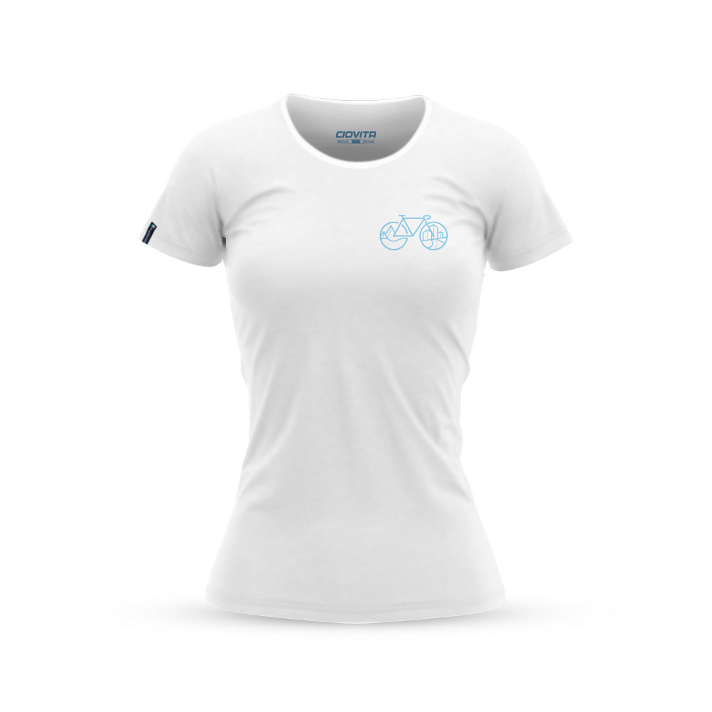 Women&#39;s White Skyline Recycled T Shirt