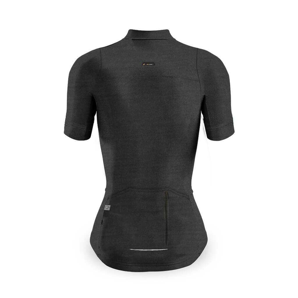 Women's Pecora Merino Cycling Jersey (Charcoal)
