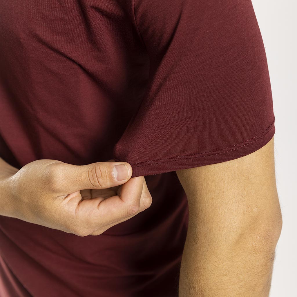 Men's Casual Merino T Shirt (Bloodstone)