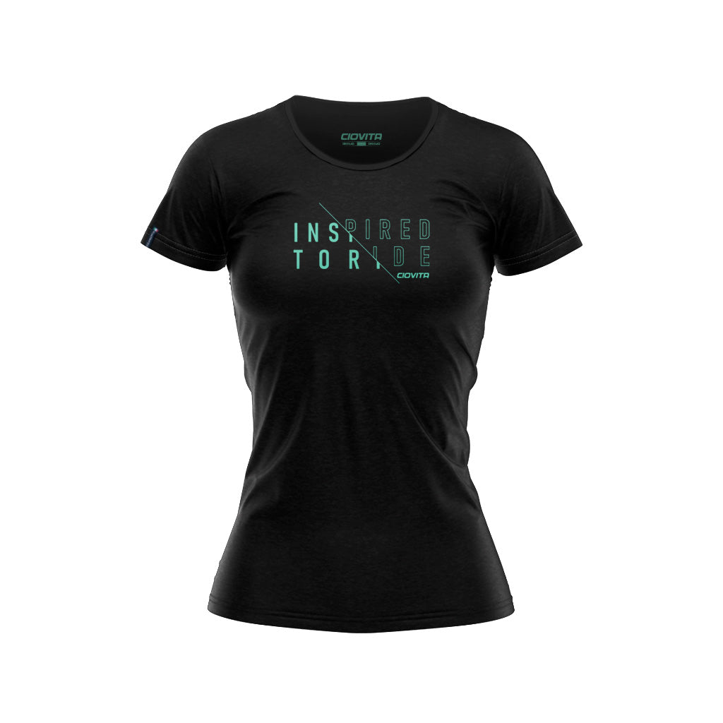 Women's Black Doppio Recycled T Shirt