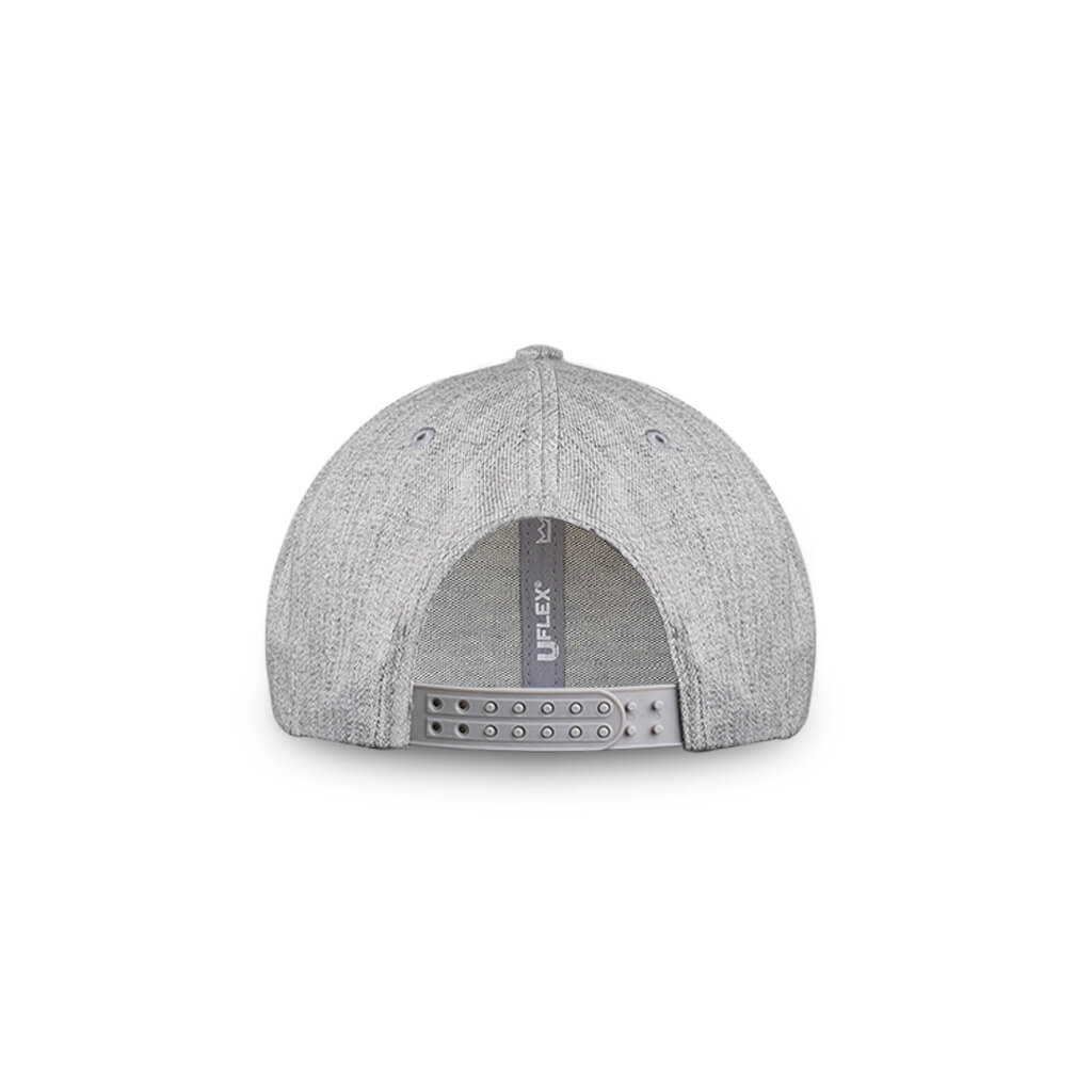 Grey Flat Peak Snapback Cap