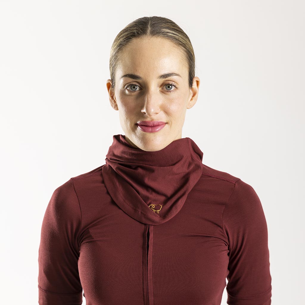 Merino Midweight Collar VitaTube (Bloodstone)