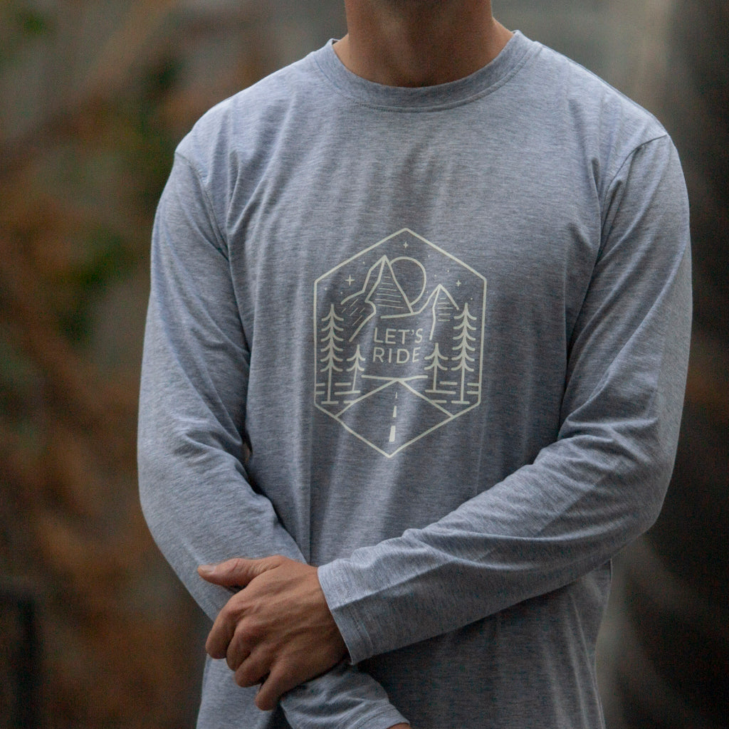Men's Diporto Long Sleeve T Shirt (Grey)