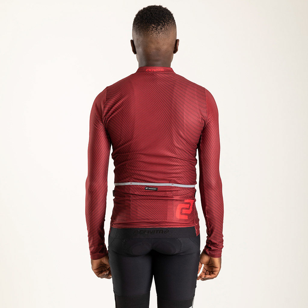 Men's Motion Long Sleeve Flyweight Jersey (Bloodstone)