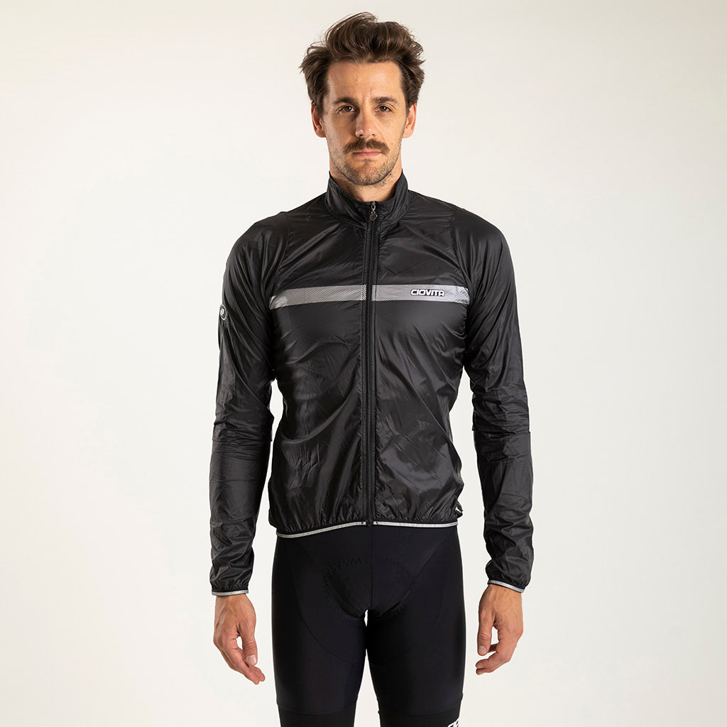 Black windproof online jacket