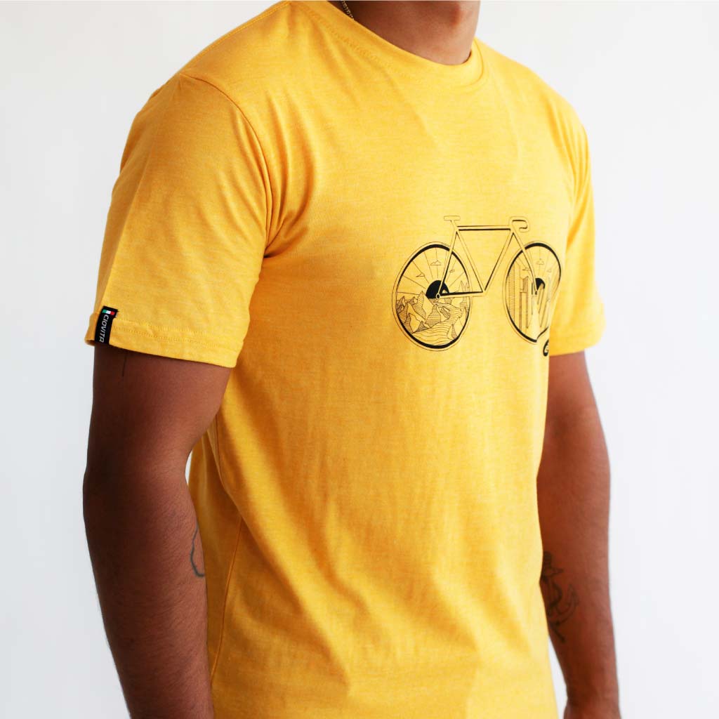 Men&#39;s Mustard Concord Recycled T Shirt