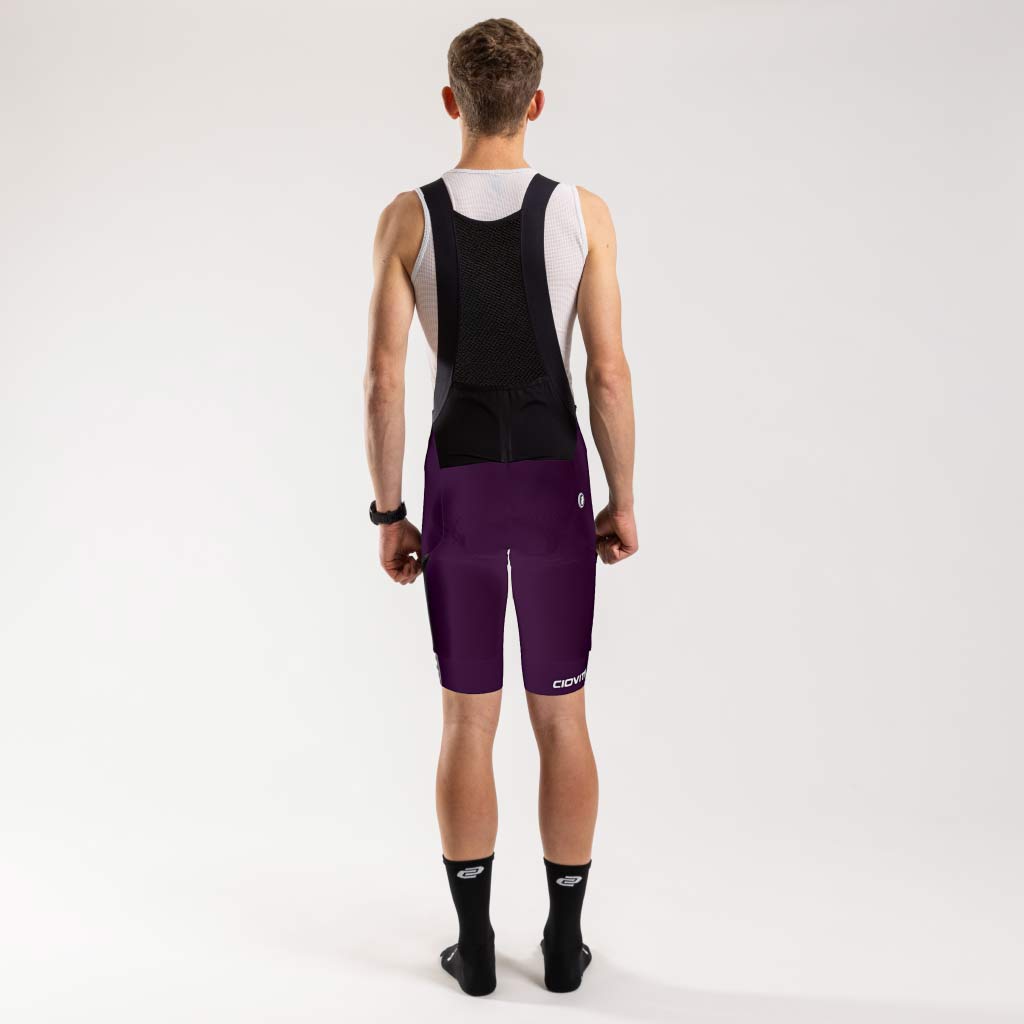 Men&#39;s Cargo Bib Shorts (Plum)