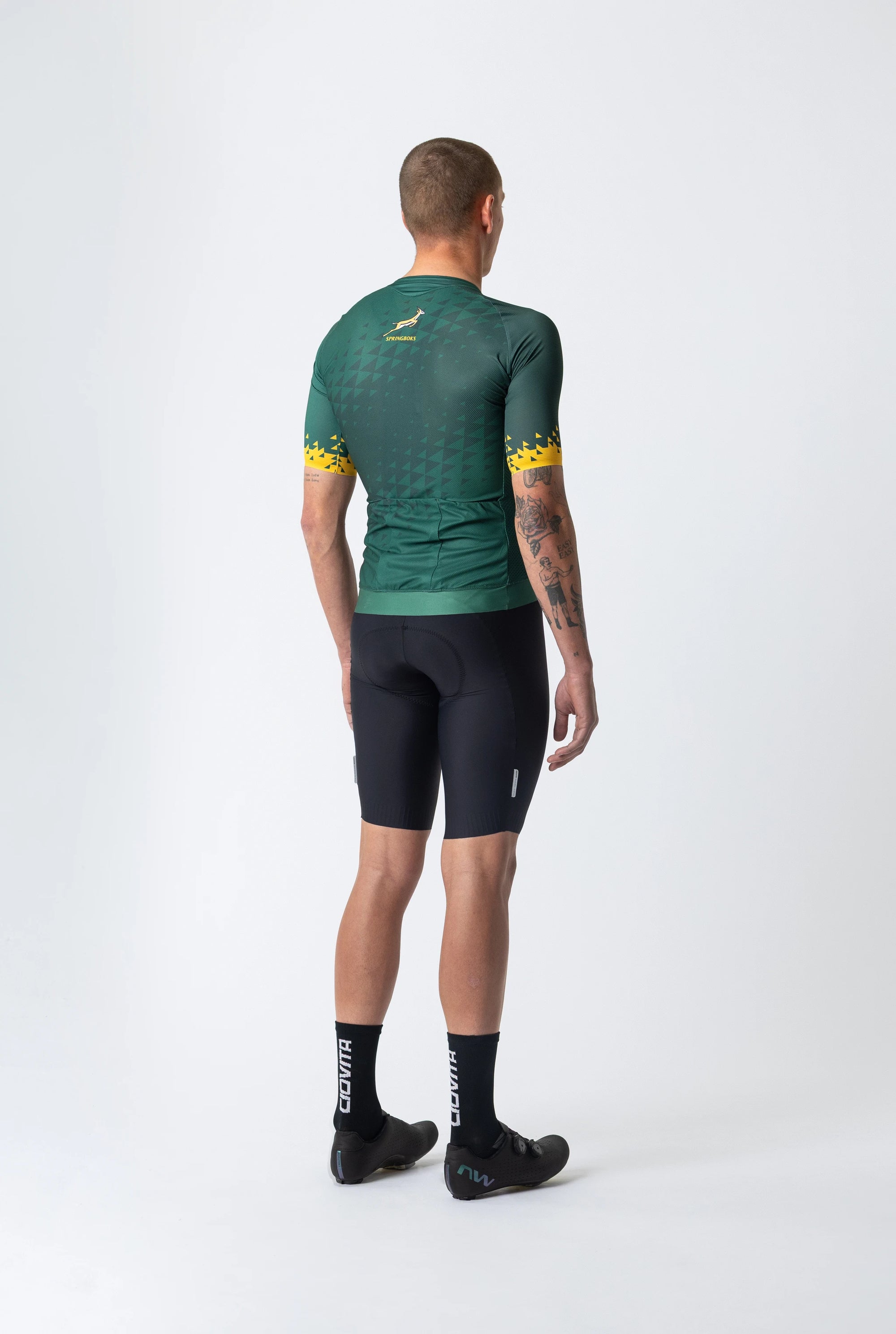 Men&#39;s Springboks Race Fit Cycling Top