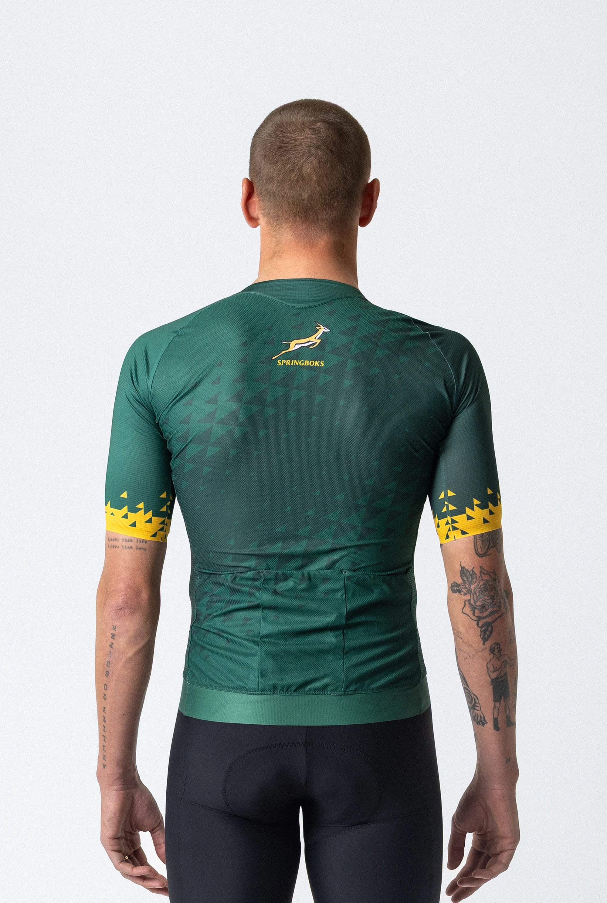 Men&#39;s Springboks Race Fit Cycling Top