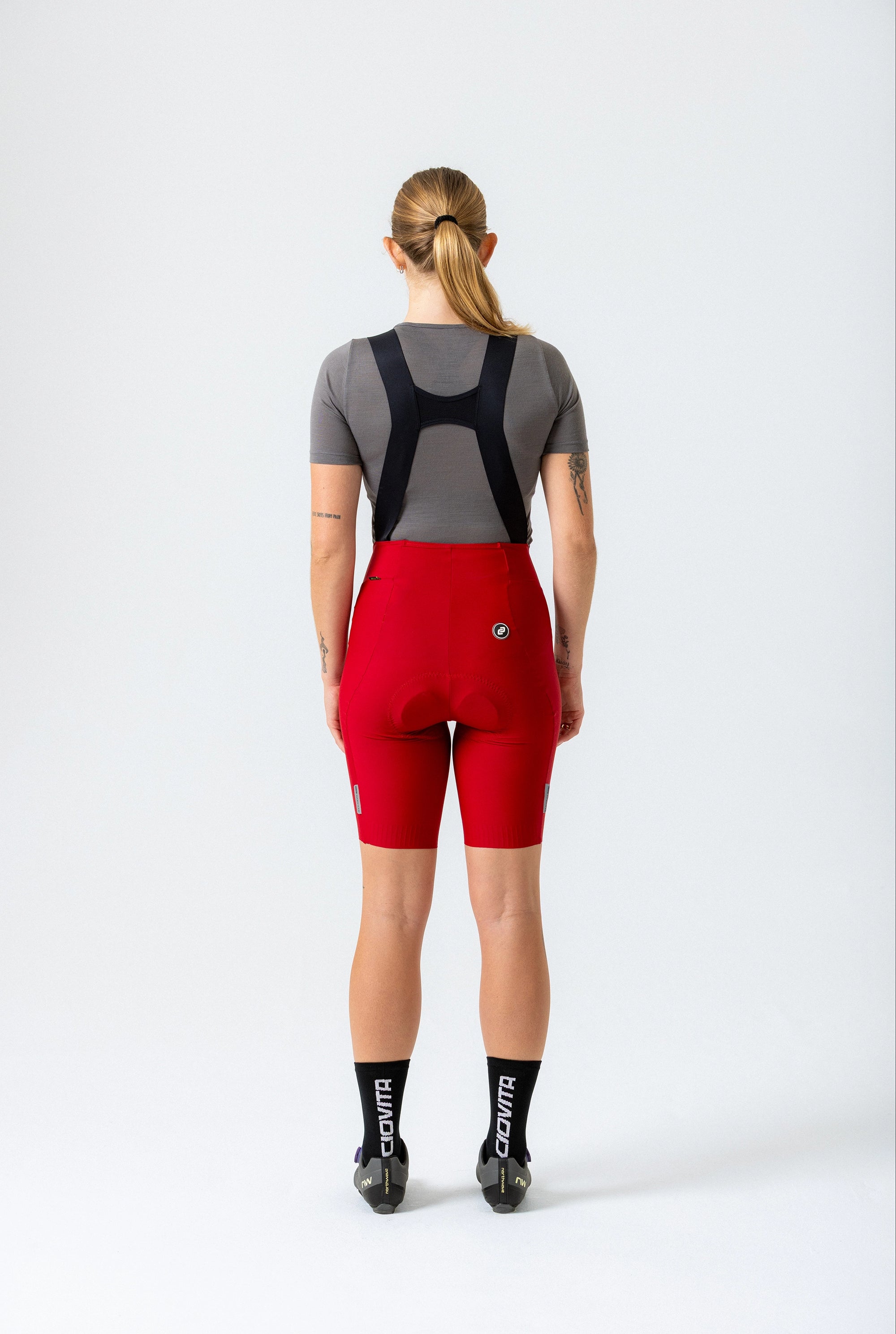 Women's Supremo Pace Bib Shorts 2.0 (Red)