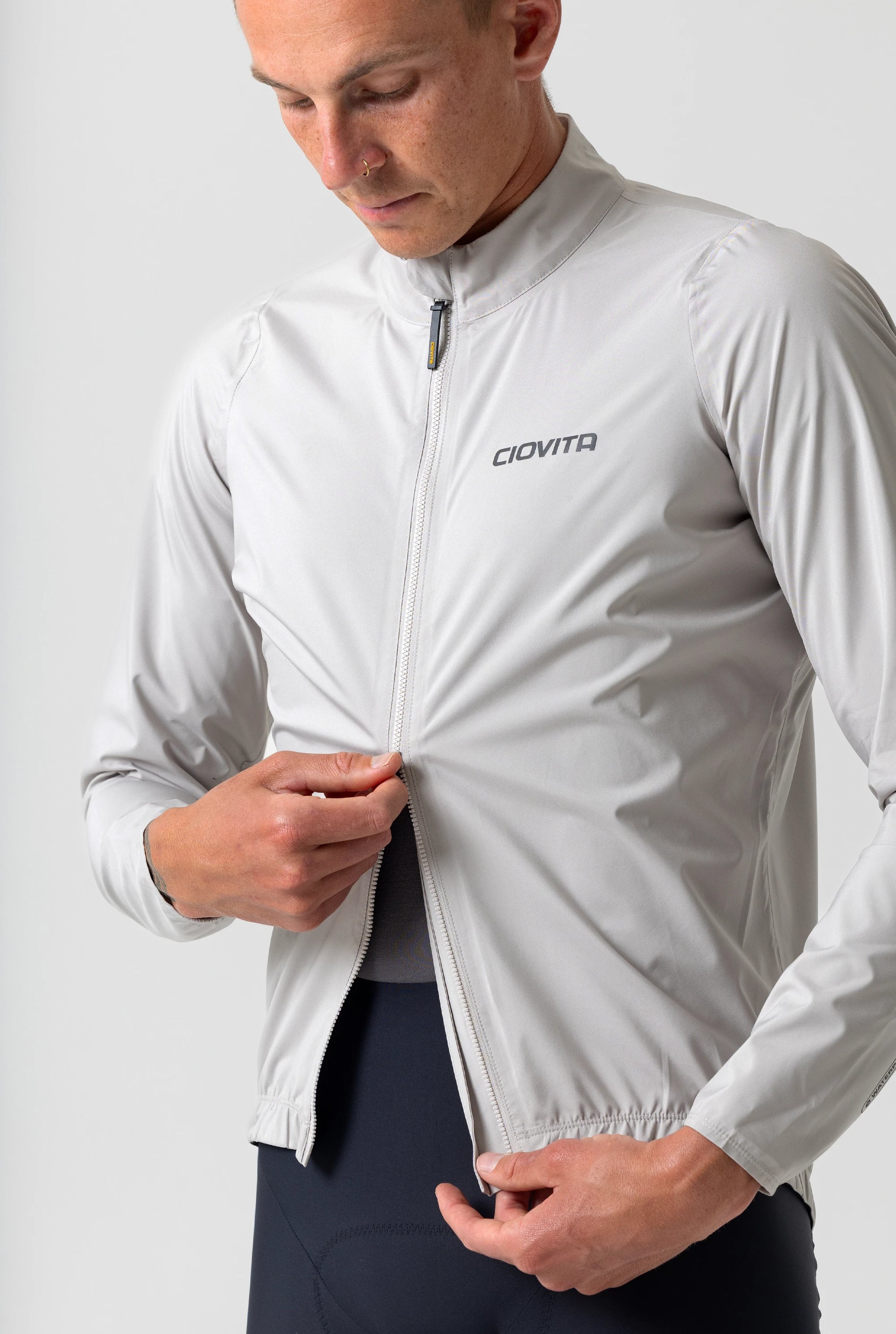 Men's Supremo Rain Shell Jacket (Flint)