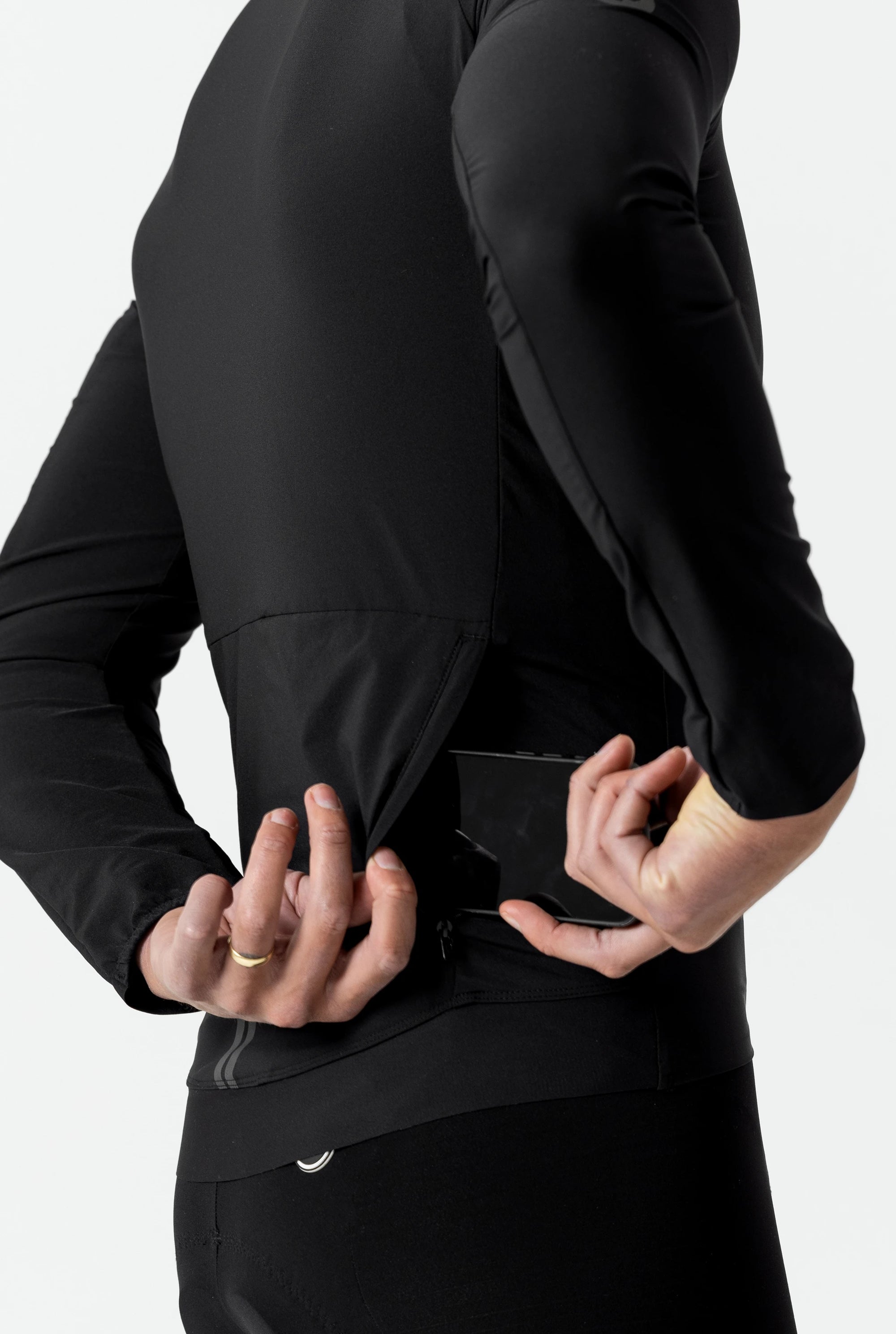 Men's Strada Lightweight Road Jacket (Black)