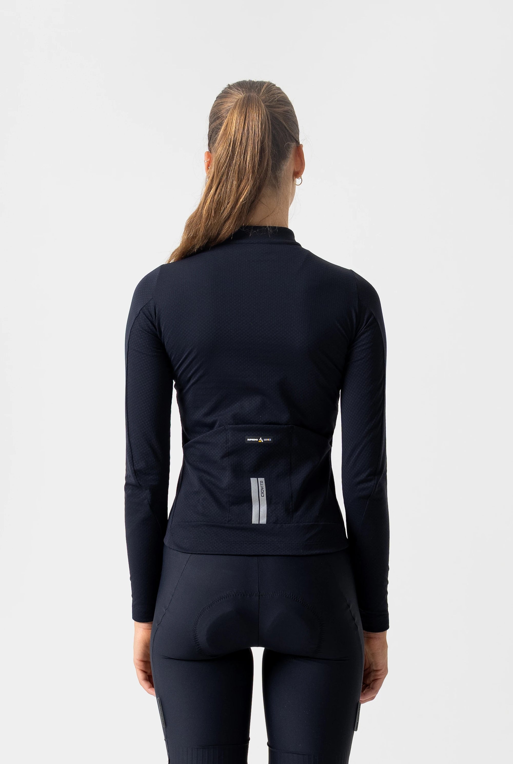 Women's Long Sleeve Thermal Jersey (Black)