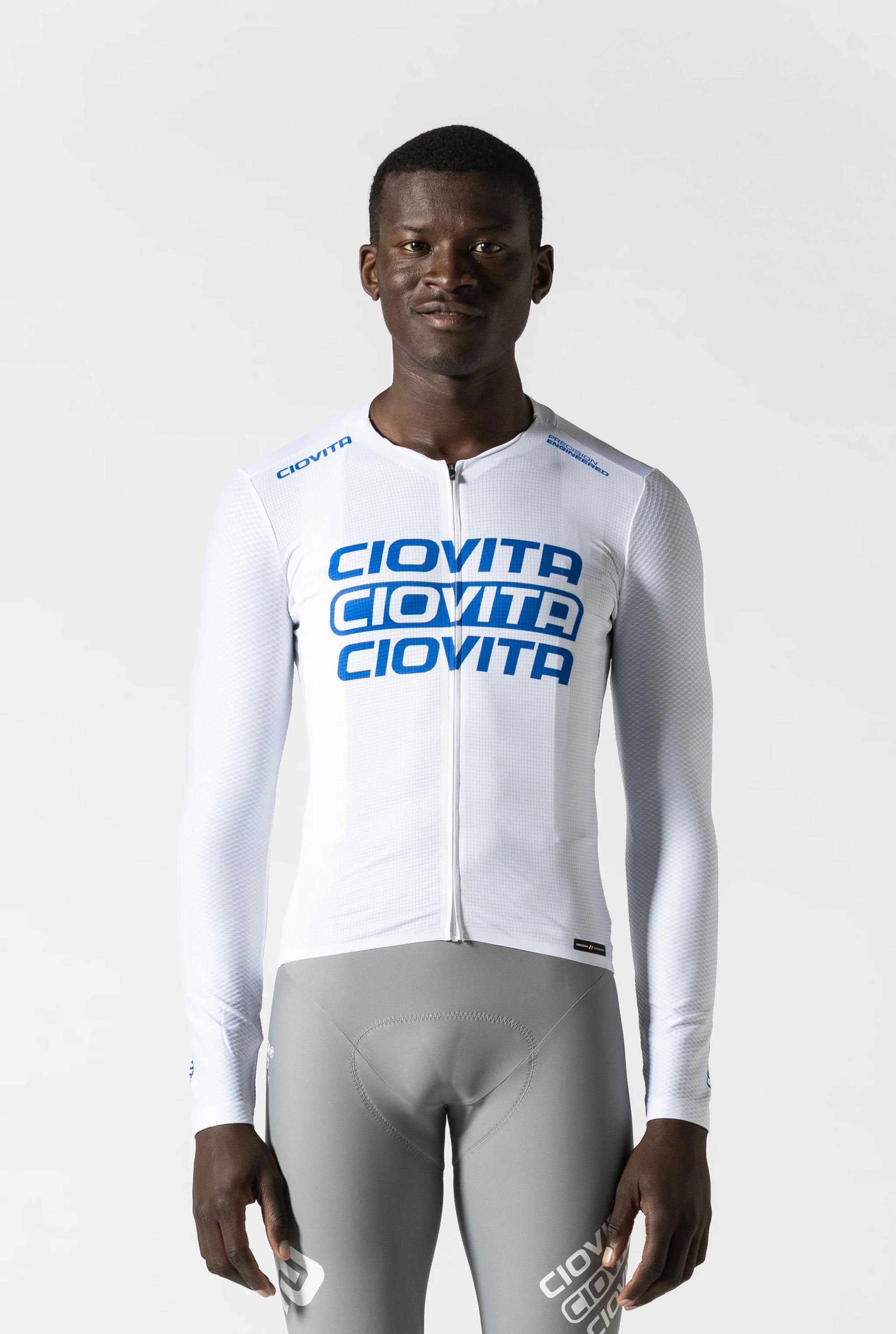 Men's Long Sleeve Race Fit Jersey 3.0 (Trinity White)