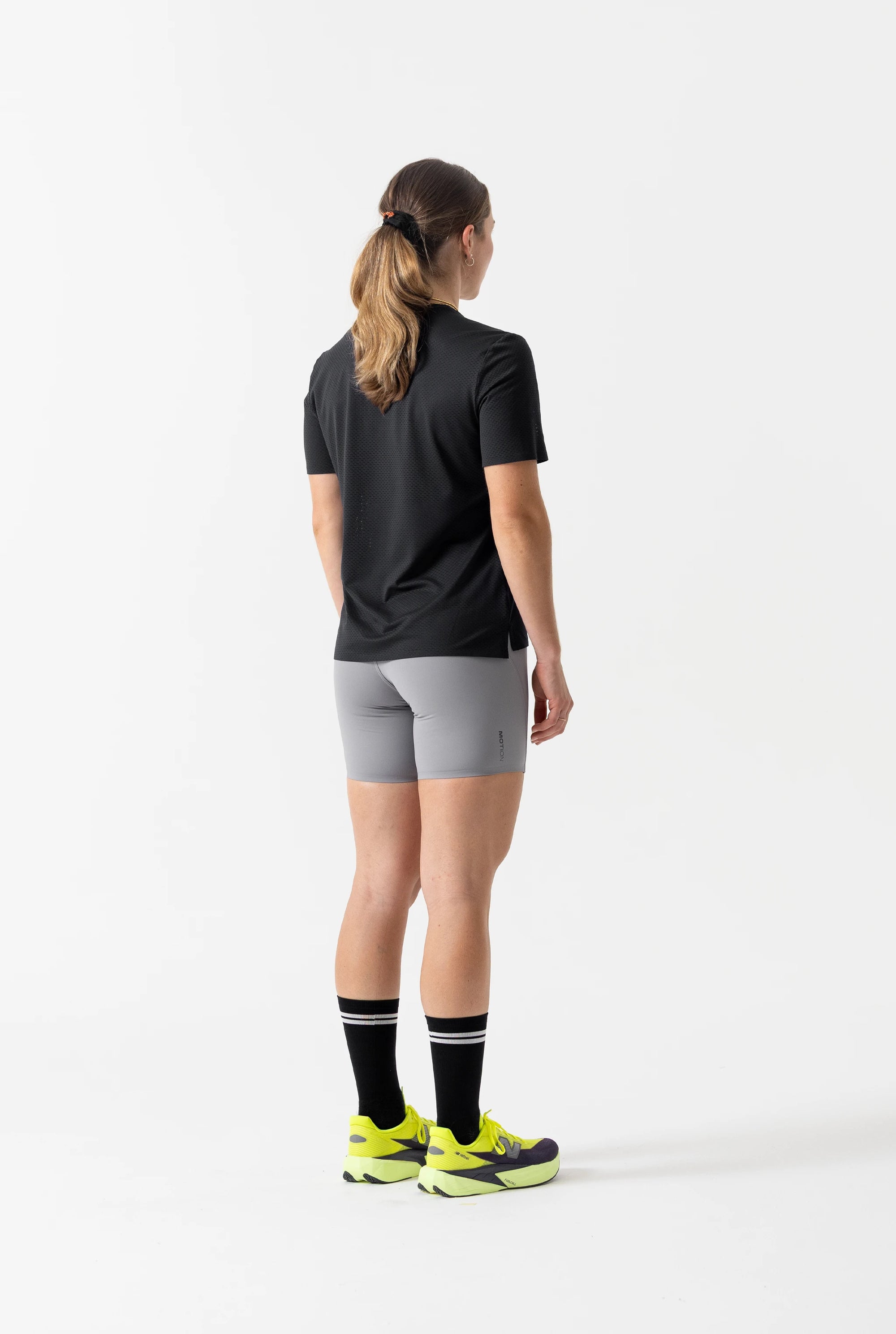 Women's Short Sleeve Tech Tee (Black)