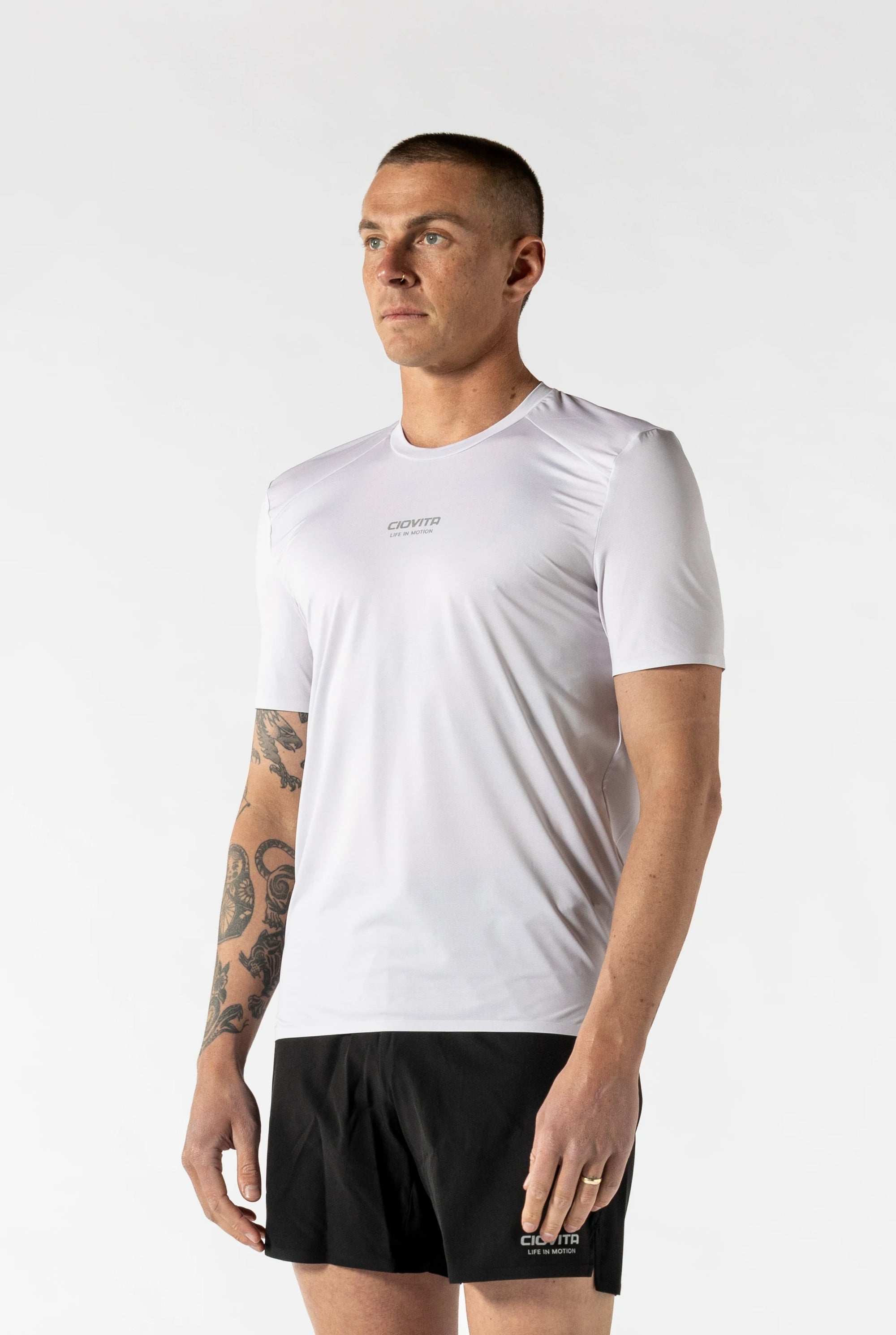 Men's Short Sleeve Tech Tee (Stone Grey)