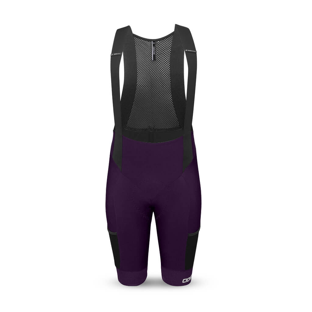 Men&#39;s Cargo Bib Shorts (Plum)