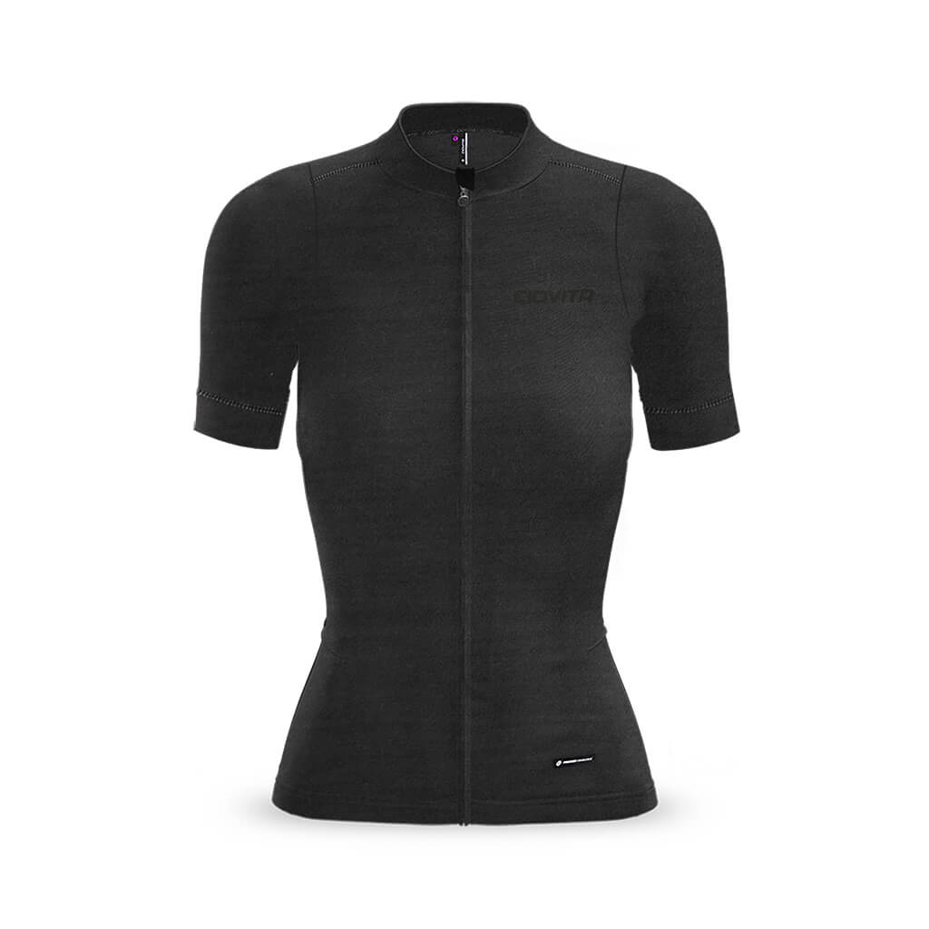Women's Pecora Merino Cycling Jersey (Charcoal)
