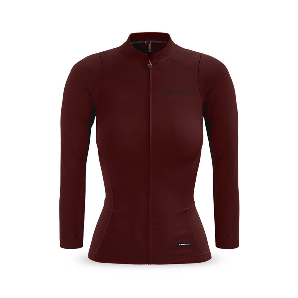 Women's Pecora Long Sleeve Merino Jersey (Bloodstone)