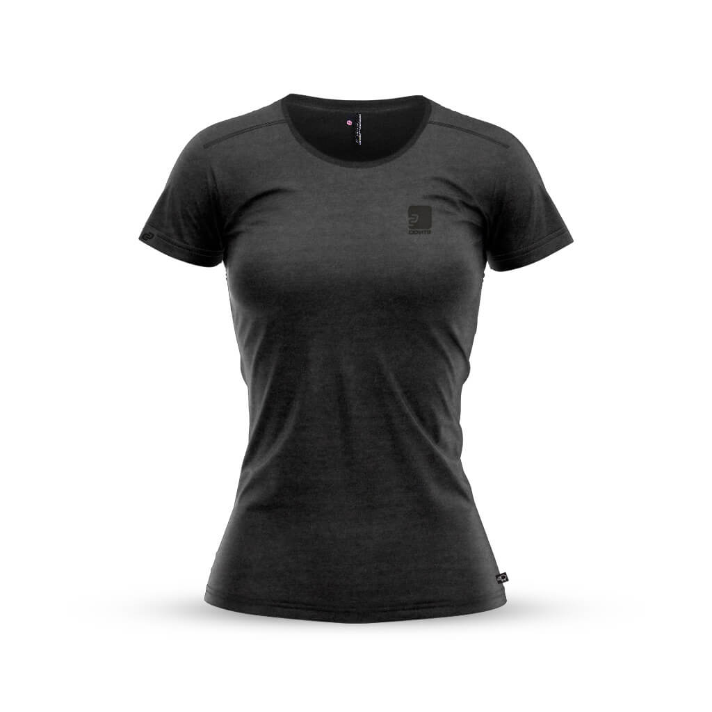Women's Casual Merino T Shirt (Charcoal)