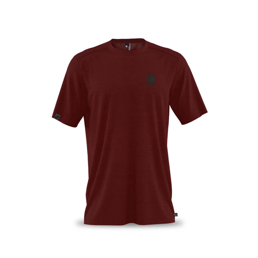 Men's Casual Merino T Shirt (Bloodstone)