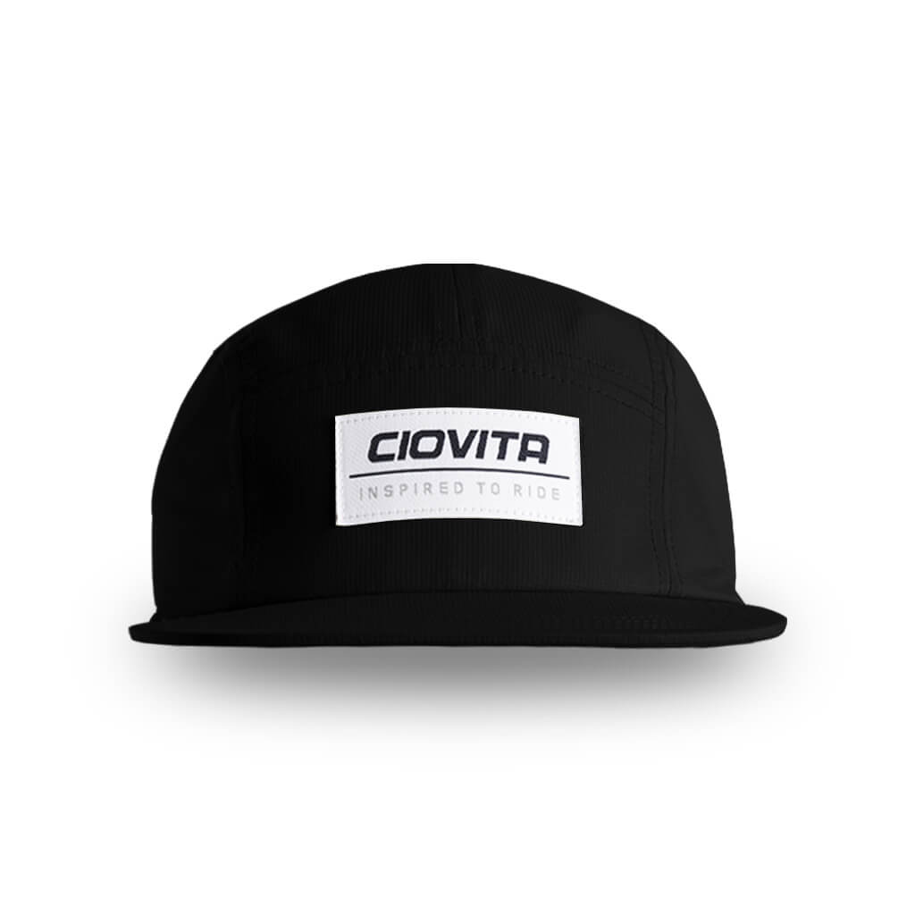 Flat Peak Strap-back Cap (Black)