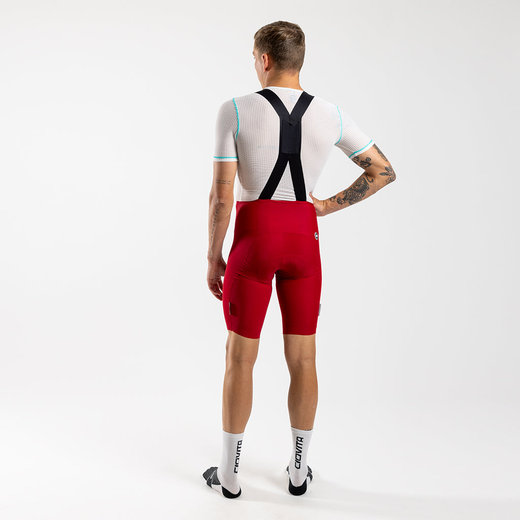 Men&#39;s Supremo Velocé Bib Shorts (Red)