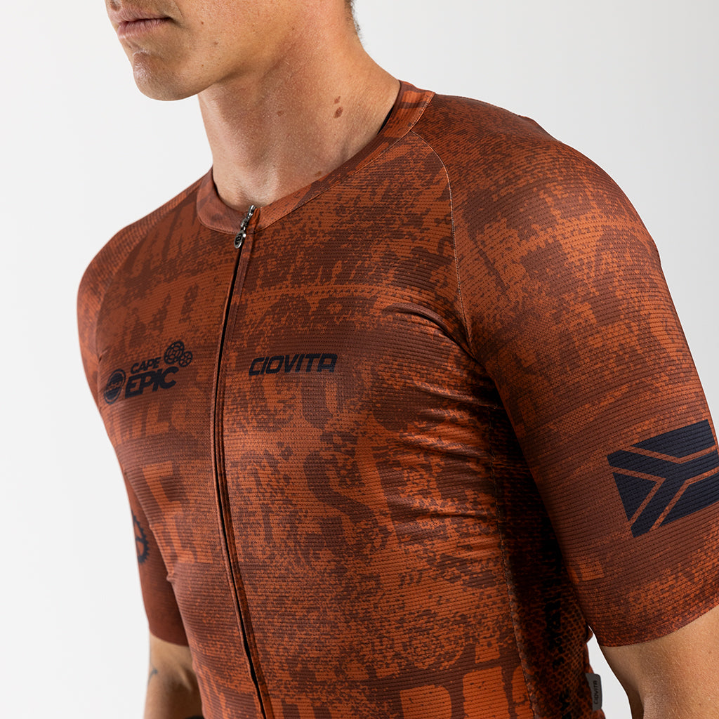 Men&#39;s Absa Cape Epic Race Fit Jersey (Rust)